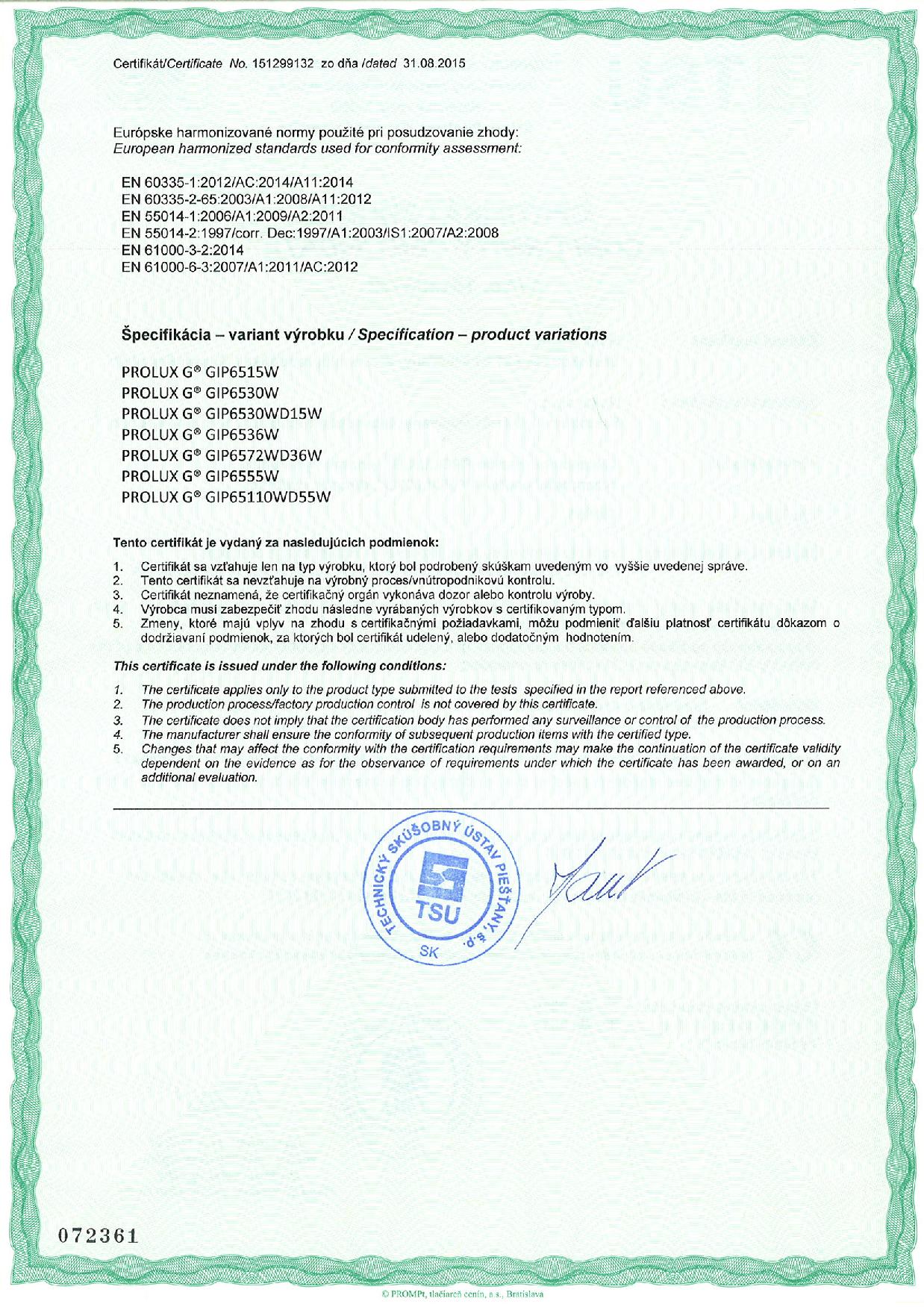 certificates nexa eu