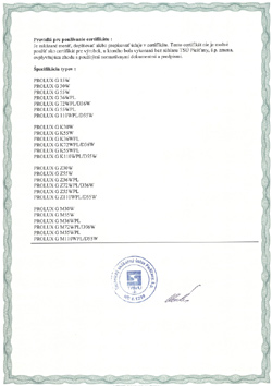 Certifikát ES 101299149 - druhá strana