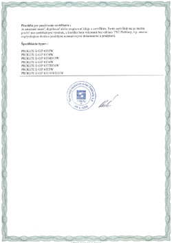 Certifikát ES 111299001 - druhá strana
