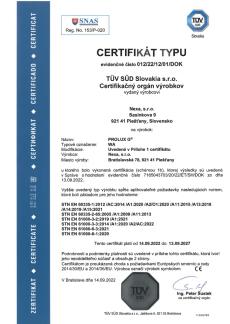 Certifikát WA [PDF]